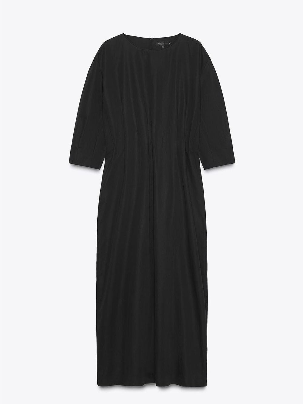 Zara Black Maxi Dress 3/4 sleeve